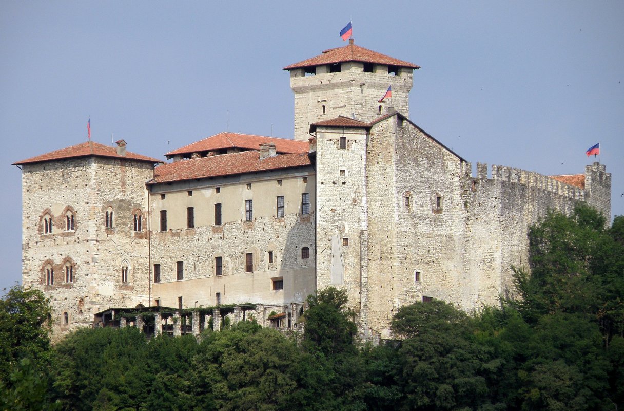 The castle at Angera, reached by steamer.